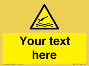 Custom Warning diving area